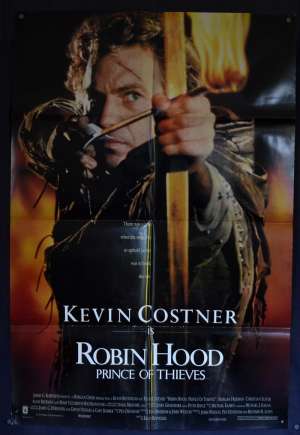 Robin Hood Prince Of Thieves Poster Original One Sheet Kevin Costner Advance Art