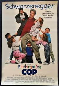 Kindergarten Cop Poster Original USA One Sheet 1990 Arnold Schwarzenegger
