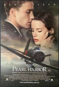 Pearl Harbor Poster Original One Sheet Rolled 2001 Ben And Kate Art