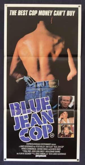 Blue Jean Cop Movie Poster Original Daybill 1988 aka Shakedown Peter Weller