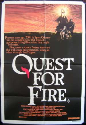Quest For Fire One Sheet Australian Movie poster