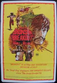 Breakout Poster Original One Sheet 1975 Charles Bronson Jill Ireland