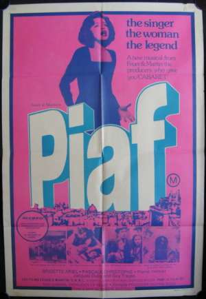 Piaf One Sheet Australian Movie poster