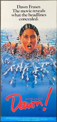 Dawn 1979 poster Olympics Dawn Fraser swimming Daybill