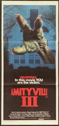 Amityville 3 The Demon Poster Original Daybill 1983