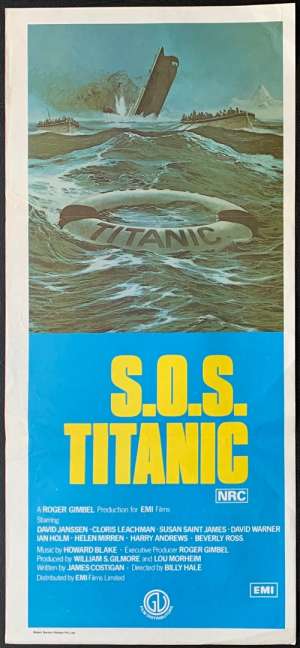 SOS Titanic Poster Original Daybill 1980 David Janssen Cloris Leachman