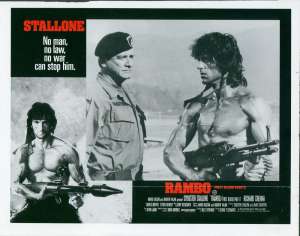 Rambo First Blood Part 2 Photosheet Lobby 4 Original 11x14 Rare 1985