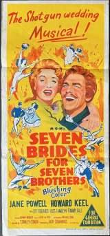 Seven Brides For Seven Brothers Poster Daybill Original 1954 First Issue