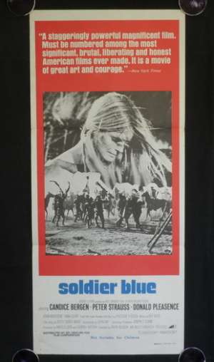 Soldier Blue 1970 Peter Strauss Candice Bergen Daybill movie poster