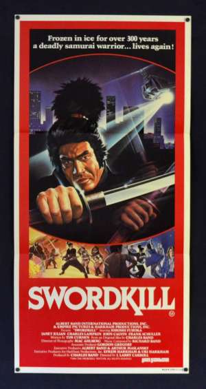 Swordkill 1986 aka Ghost Warrior Daybill movie poster Samurai