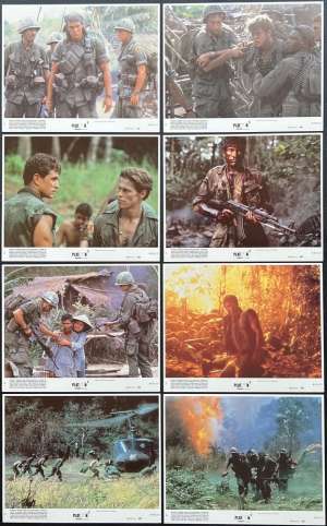 Platoon Lobby Card Set 8x10 USA Original 1986 Tom Berenger