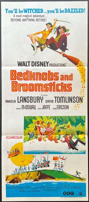 Bedknobs And Broomsticks Daybill Poster 1971 Angela Lansbury