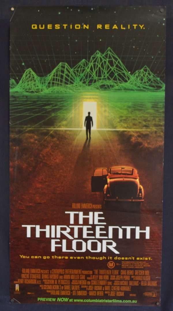All About Movies - The Thirteenth Floor Movie Poster Original Daybill  Rolled 1999