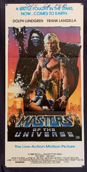 Masters Of The Universe Poster Original Daybill 1987 Dolph Lundgren Struzan Art
