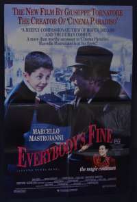 Everybody's Fine Poster Original One Sheet Marcello Mastroianni Giuseppe Tornatore