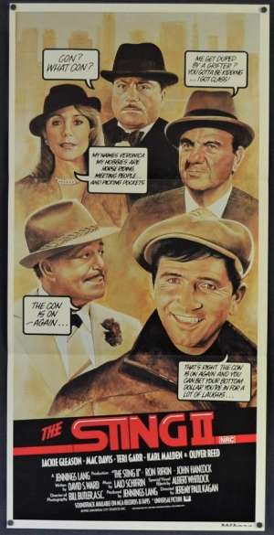 The Sting II 1983 Daybill movie poster Karl Malden Jackie Gleeson
