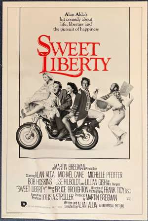 Sweet Liberty Poster Original One Sheet Poster 1986 Alan Alda Michael Caine