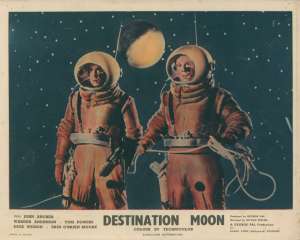Destination Moon Lobby Card 1 UK 11x14 Original 1950 Sci-Fi Space