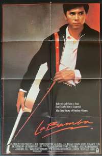 La Bamba Movie Poster Original One Sheet 1987 Advance Art Lou Diamond Phillips