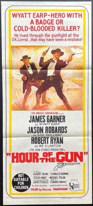 Hour Of The Gun Poster Original Daybill 1967 James Garner Wyatt Earp