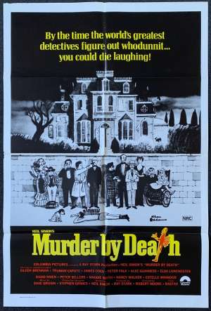 Murder By Death Poster Original One Sheet 1976 Truman Capote Eileen Brennan