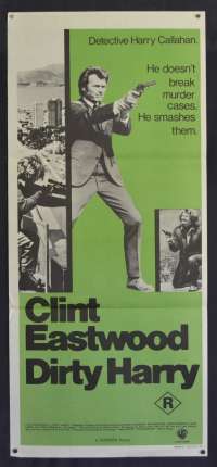Dirty Harry Poster Original Daybill 1971 FIRST Release Clint Eastwood Cop