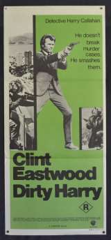 Dirty Harry Poster Original Daybill 1971 FIRST Release Clint Eastwood Cop