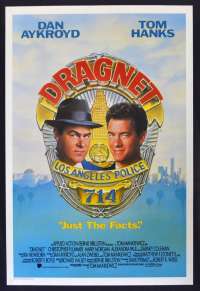 Dragnet Poster One Sheet Original 1987 Tom Hanks Dan Aykroyd Cops