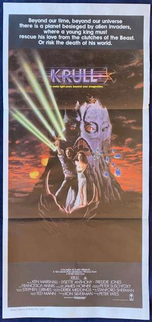Krull Poster Original Daybill 1983 Ken Marshall Lysette Anthony Sci Fi