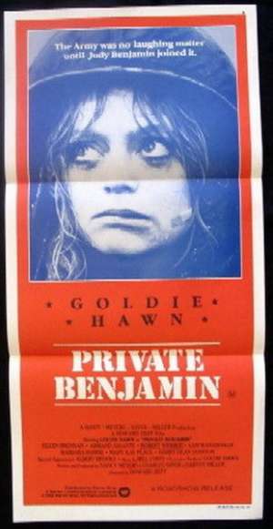 Private Benjamin Poster Original Daybill 1980 Style B Rare Art Goldie Hawn