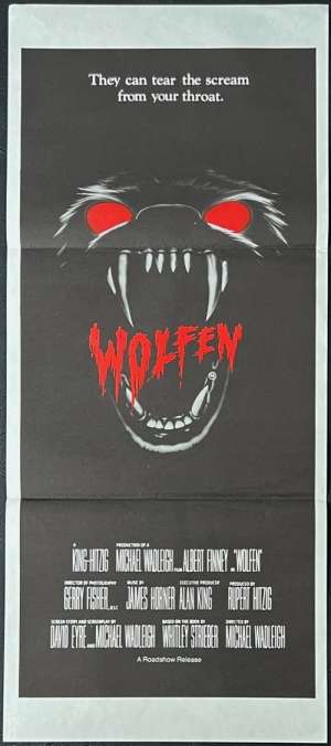 Wolfen 1981 Daybill movie poster Werewolf Best art Horror Albert Finney