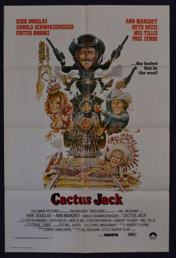 All About Movies - Cactus Jack Aka The Villain Movie Poster One Sheet Arnold  Schwarznegger