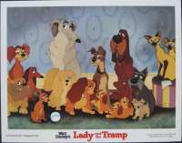 Lady And The Tramp Lobby Card Disney 1980 Re-issue