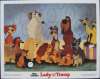 Lady And The Tramp Lobby Card Disney 1980 Re-issue
