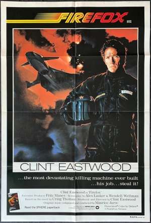 Firefox Poster Original One Sheet 1982 Clint Eastwood MIG 31 Jet Pilot