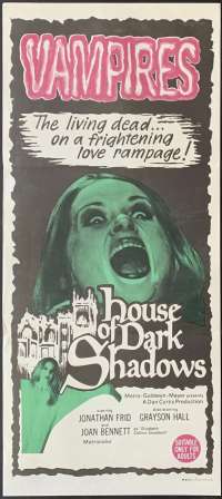 House Of Dark Shadows Daybill Poster 1970 Barnabas Collins Vampires Horror