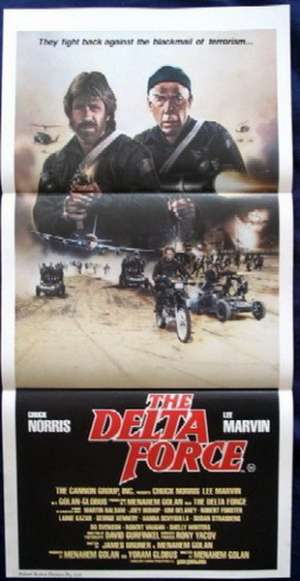The Delta Force Poster Original Daybill 1986 Chuck Norris Lee Marvin
