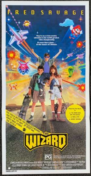 The Wizard Poster Original Daybill Rare 1989 Fred Savage Nintendo