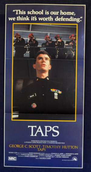 Taps Poster Original Daybill 1981 Timothy Hutton Sean Penn Tom Cruise