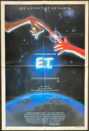 E.T. The Extra-Terrestrial Poster Original One Sheet 1982 Alvin Art Henry Thomas