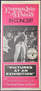 Emerson Lake &amp; Palmer In Concert Poster Original Daybill 1981 Rare Music Doco
