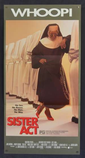 Sister Act movie poster Daybill Whoopi Goldberg Maggie Smith Harvey Keitel