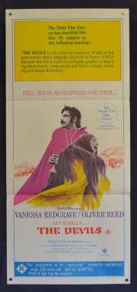 The Devils Poster Daybill Original 1971 Ken Russell Horror Witchcraft
