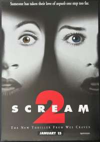 Scream 2 Poster Original One Sheet 1997 Slasher Wes Craven Horror