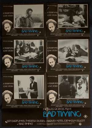 Bad Timing Poster Original Rare Photosheet 1980 Art Gunfunkel Harvey Keitel