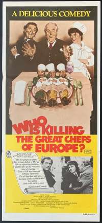 Who Is Killing The Great Chefs Of Europe Poster Original Daybill 1978