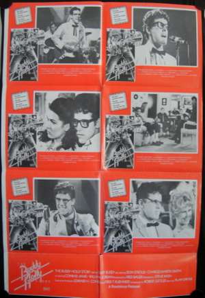 The Buddy Holly Story Poster Australian Photosheet Gary Busey