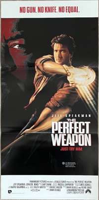 The Perfect Weapon Poster Original Daybill 1991 Jeff Speakman Kenpo Martial Arts