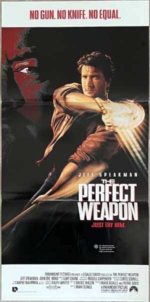 The Perfect Weapon Poster Original Daybill 1991 Jeff Speakman Kenpo Martial Arts