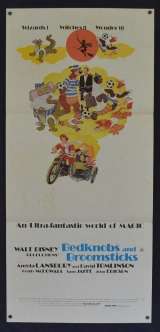 Bedknobs And Broomsticks 1971 Disney Daybill movie poster 1978 Re-Issue